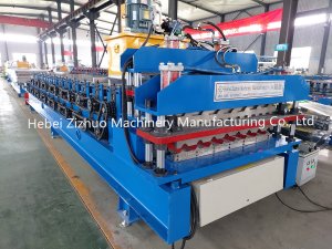 Colombia double layer Mectoppo Roof tile and Trapezoidal Sheet Roll Forming Machine
