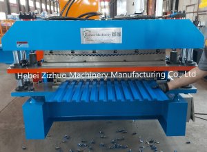 <strong>Double layer Micro Wave and dibujo plancha cuadro roll forming machine</strong>