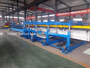 Poland T13-T16 Double Layer Roofing Sheet Cold Roll Forming Machine Line