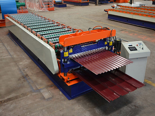 South America Double layer corrugated sheet roll forming machine