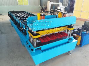 Metal roof tile roll forming machine for Bolivia customer Metal roof tile roll forming machine for Bolivia customer