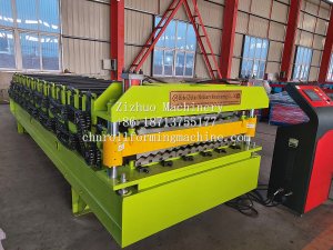 Chile double layer roofing sheet roll forming machine Chile double layer roofing sheet roll forming machine