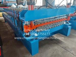 5V and corrugated sheet double layer roll forming machine for Chile
