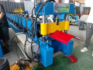 Ridge cap roll forming machine for Ghana