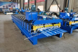 Single layer roofing sheet roll forming machine